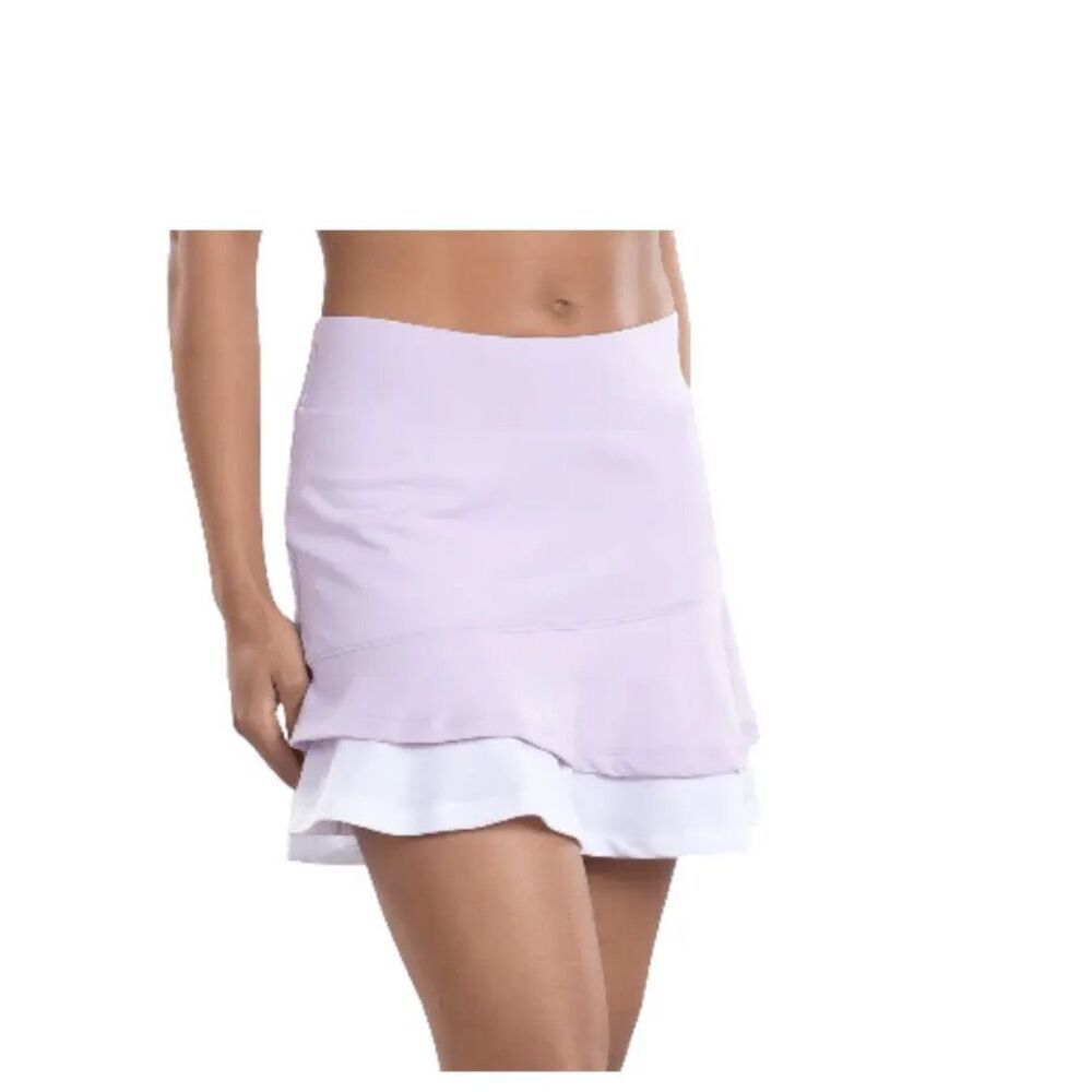 SWINGDISH LADIES East Hampton Brooklyn GOLF SKIRT Skort - LILAC/WHITE Sz XL NWT